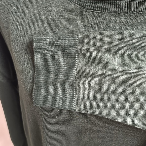 Wonderly Dark Green Raglan Sweater Petite - Picture 4 of 8